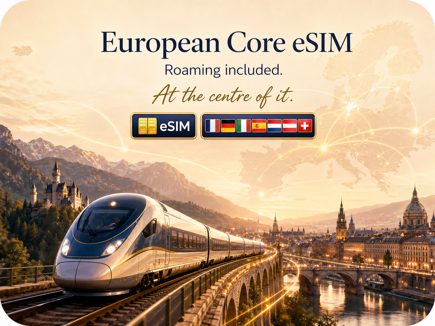 European Core eSIM 35 Countries – Travel Data Plan