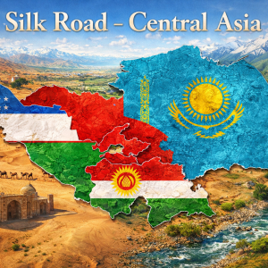Silk Road Region 4 Countries eSIM Travel Data Plans